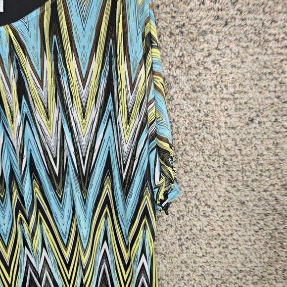 Catherines Top Womens Plus 2X Blue Mesh Scoop Neck Short Sleeve Blouse Ladies - Picture 2 of 7